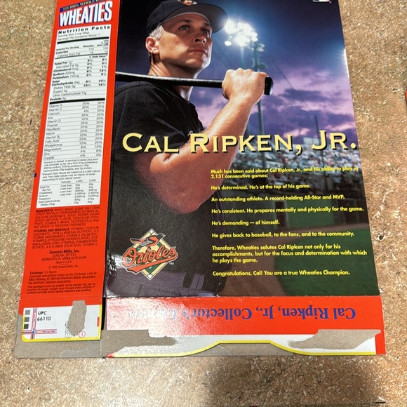 Cal Ripken Jr bundle.  Wheaties and mini box with 24 K  gold signature - Picture 10 of 11